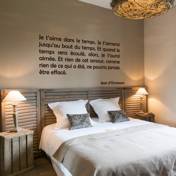 Example of wall stickers: Aimer - Jean d'Ormesson